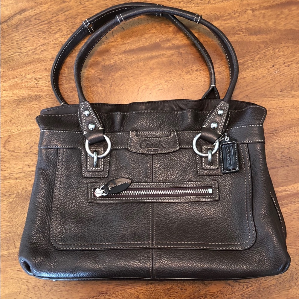 Chocolate coach handbag